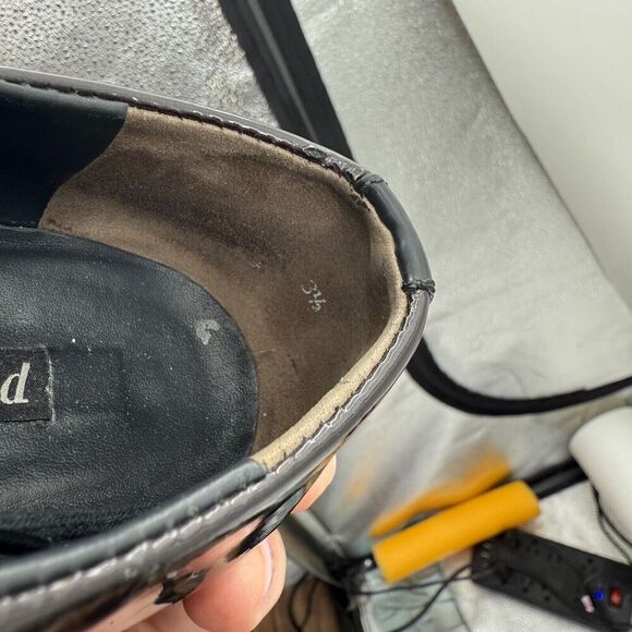 Paul Green Emmy Oxfords US 6 UK 3.5 Black Patent Leather Cap Toe Lace Up Shoes - Picture 8 of 16